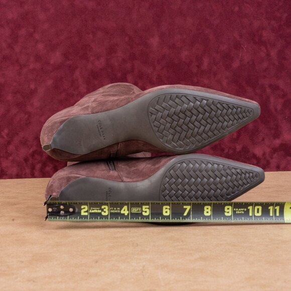 Cole Haan Women Go to Janece Plum Suede GrandOS Zip Pointy Knee Boots sz 10 - Picture 5 of 9